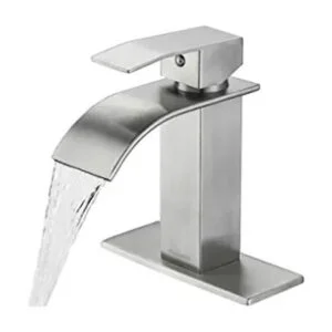 Ryuwanku Grifo de baño de níquel cepillado moderno grifo_1