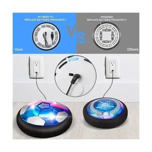 Nazano Juego de juguetes de fútbol de hockey 3 en 1 luces_4