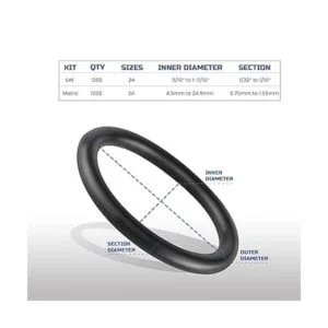 Anfrere Kit de surtido universal de 2400 piezas de goma en_2