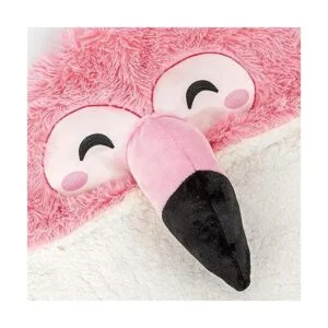 Manta con capucha de flamenco para adultos color rosa_3