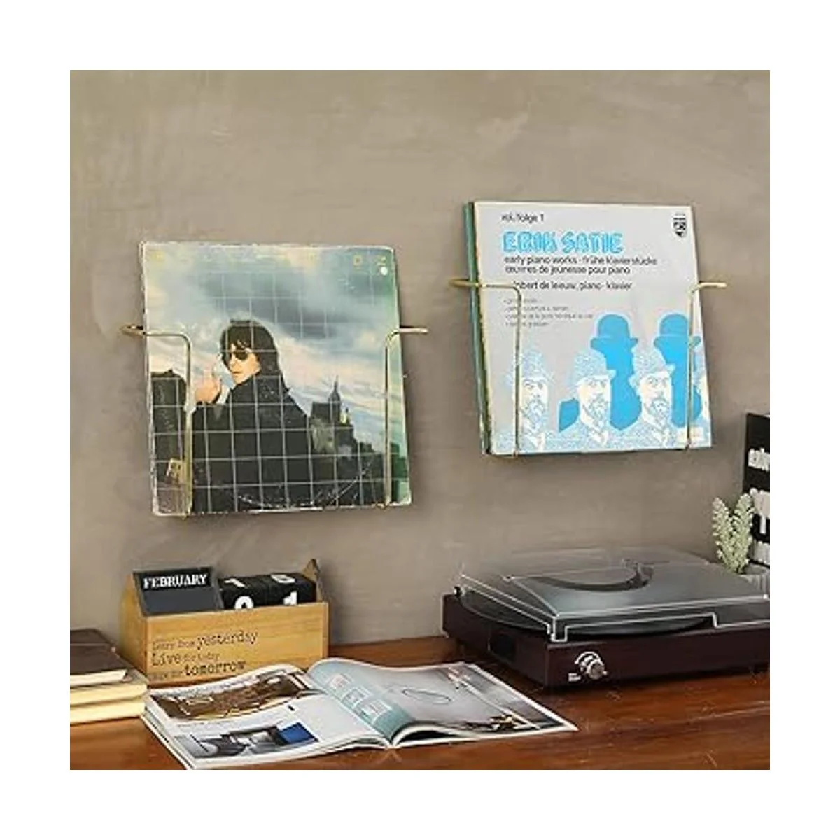 MyGift Moderno soporte de almacenamiento de discos LP de_2