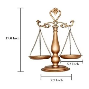 OwlGift Libra de metal vintage para abogado de Justicia_6