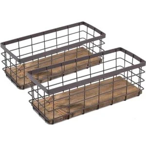 TIEYIPIN Cesta pequeña de almacenamiento de alambre de_1