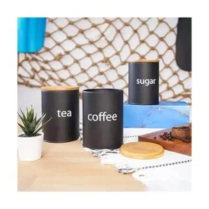 SOTECH Tarro de metal para almacenamiento de alimentos con_4