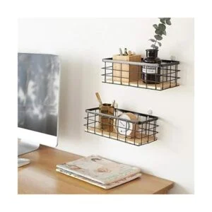 TIEYIPIN Cesta pequeña de almacenamiento de alambre de_5