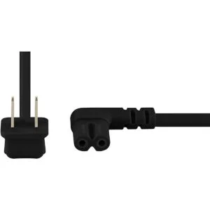 Vebner Cable de alimentación de TV de 25 pies en ángulo de_2