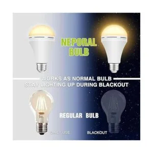 Bombilla recargable de emergencia se mantiene encendida_3