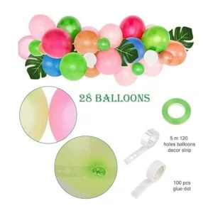 Paquete de decoración de fiesta tropical Luau hawaiana_5