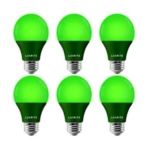 Luxrite Bombilla LED verde A19 equivalente a 60 W no_1