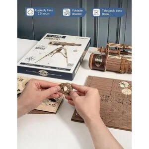 ROKR Rompecabezas 3D para adultos telescopio de madera_6