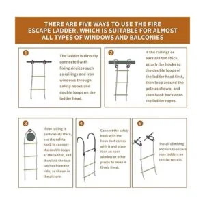 Escalera de emergencia de escape de incendios de 16.4 ft_6