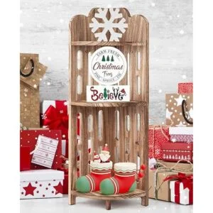 Meangood Estante esquinero de baño estante de exhibición_4