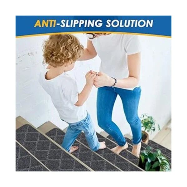 RIOLAND Alfombra antideslizante para escaleras para_2