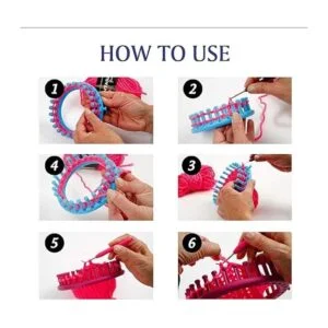 S SELDORAUK Juego de telares de punto redondos telares de_5