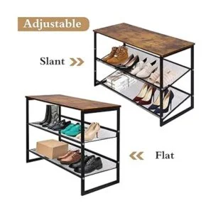Zapatero independiente ajustable de 3 niveles 6 pares de_5