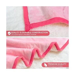 Manta con capucha de flamenco para adultos color rosa_4