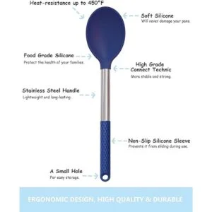 Kaiihome Juego de utensilios de cocina de silicona 12_3