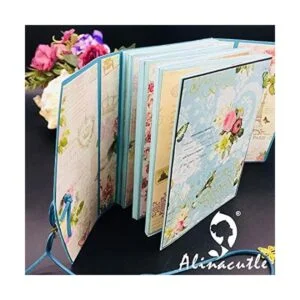 Alinacutle Caja de metal troquelada para libros_5