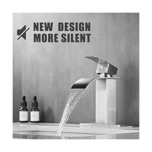 Ryuwanku Grifo de baño de níquel cepillado moderno grifo_4