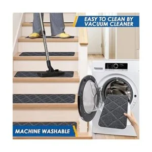 RIOLAND Alfombra antideslizante para escaleras para_5