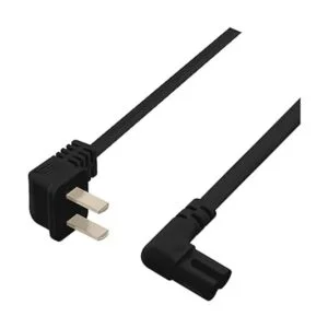 Vebner Cable de alimentación de TV de 25 pies en ángulo de_4