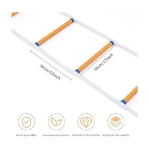 Escalera de emergencia de escape de incendios de 16.4 ft_4