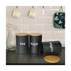 SOTECH Tarro de metal para almacenamiento de alimentos con_5