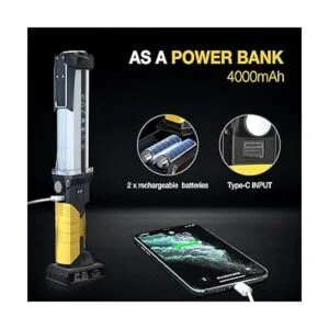 WARSUN Luz de trabajo recargable LED de 1500 lúmenes súper_5