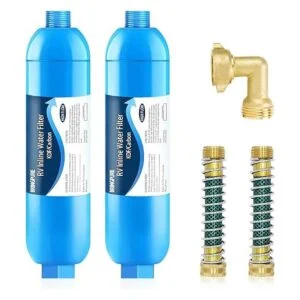 Paquete de 2 filtros de agua en líneamarina para RV con_1