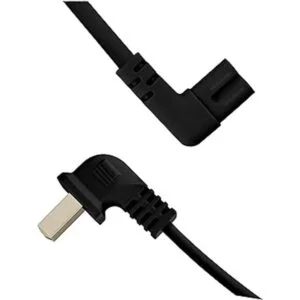 Vebner Cable de alimentación de TV de 25 pies en ángulo de_3