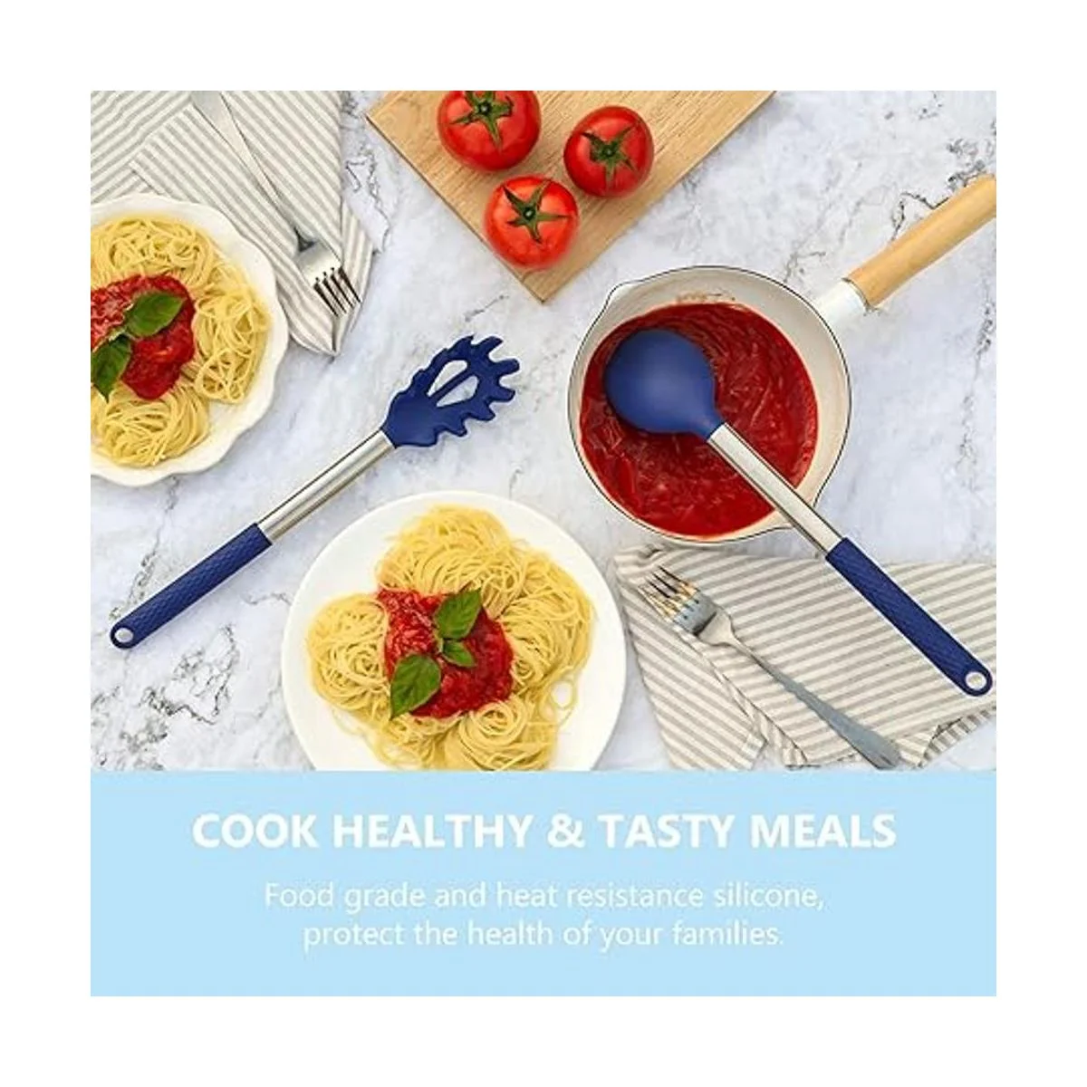 Kaiihome Juego de utensilios de cocina de silicona 12_5