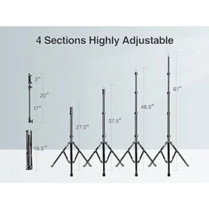 Elitehood Trípode de 81 pulgadas de alto para iPhone_3