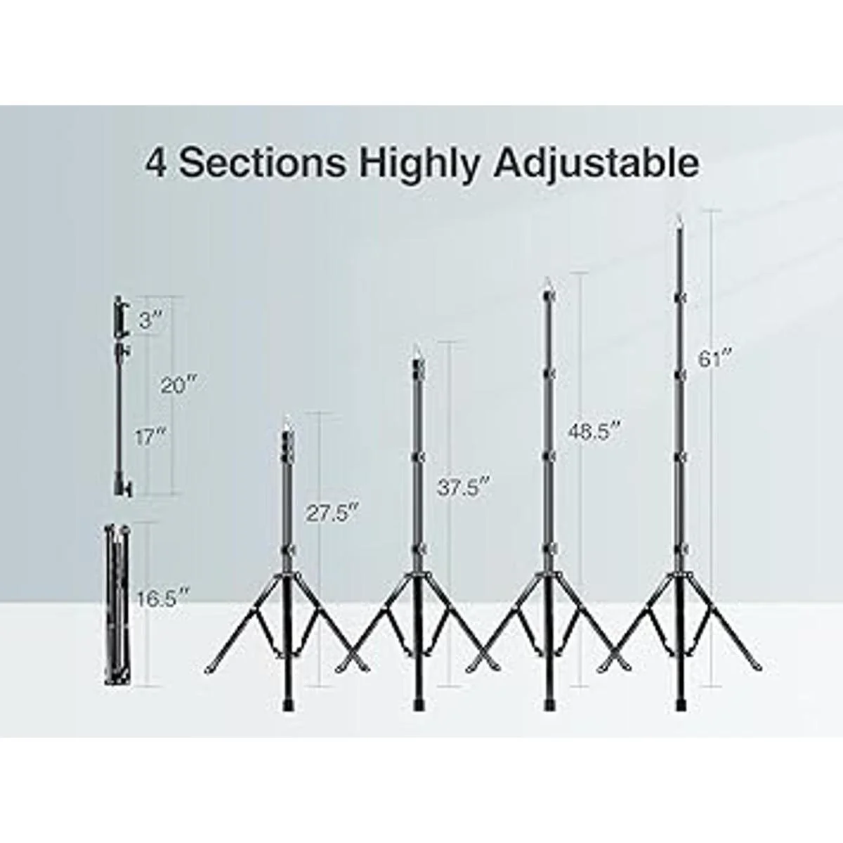 Elitehood Trípode de 81 pulgadas de alto para iPhone_3