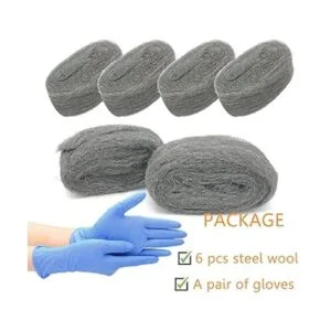 Kit de bricolaje de tela de relleno de lana de acero paño_6