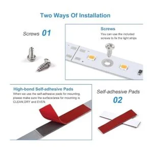 Kit de iluminación LED para debajo del gabinete para_5