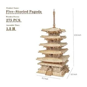 ROBOTIME Kits de manualidades de madera de rompecabezas 3D_3