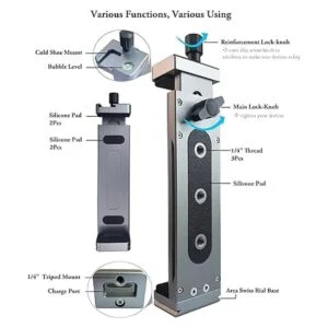 Soporte adaptador de aluminio para iPad Pro 12.9 11 10.5_4