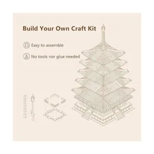 ROBOTIME Kits de manualidades de madera de rompecabezas 3D_2