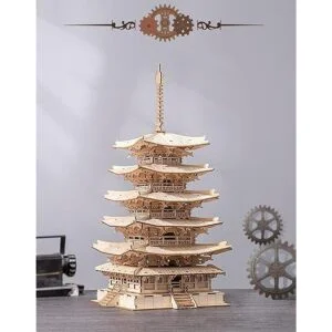 ROBOTIME Kits de manualidades de madera de rompecabezas 3D_4