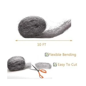 Kit de bricolaje de tela de relleno de lana de acero paño_7