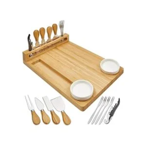 House Ur Home Tablero de embutidos de bambú exquisito_2