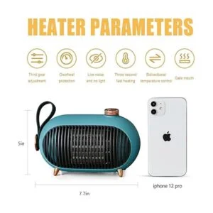 METKIIO Calentador de espacio mini calentador portátil_4
