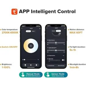 UME Luz de seguridad LED WiFi inteligente con sensor de_2