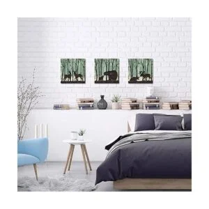 RyounoArt 3 piezas de lona de animales arte de pared de_4