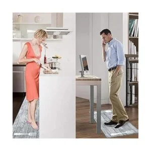 Pauwer Juego de 2 tapetes de cocina antifatiga_7
