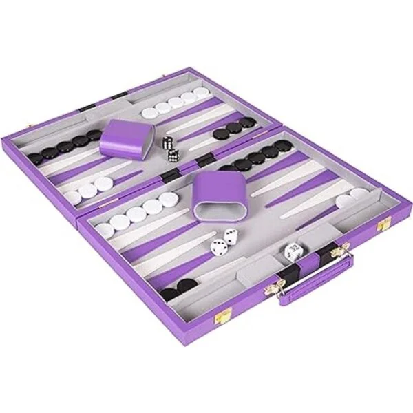 Crazy Games Backgammon Juego de mesa clásico morado_4