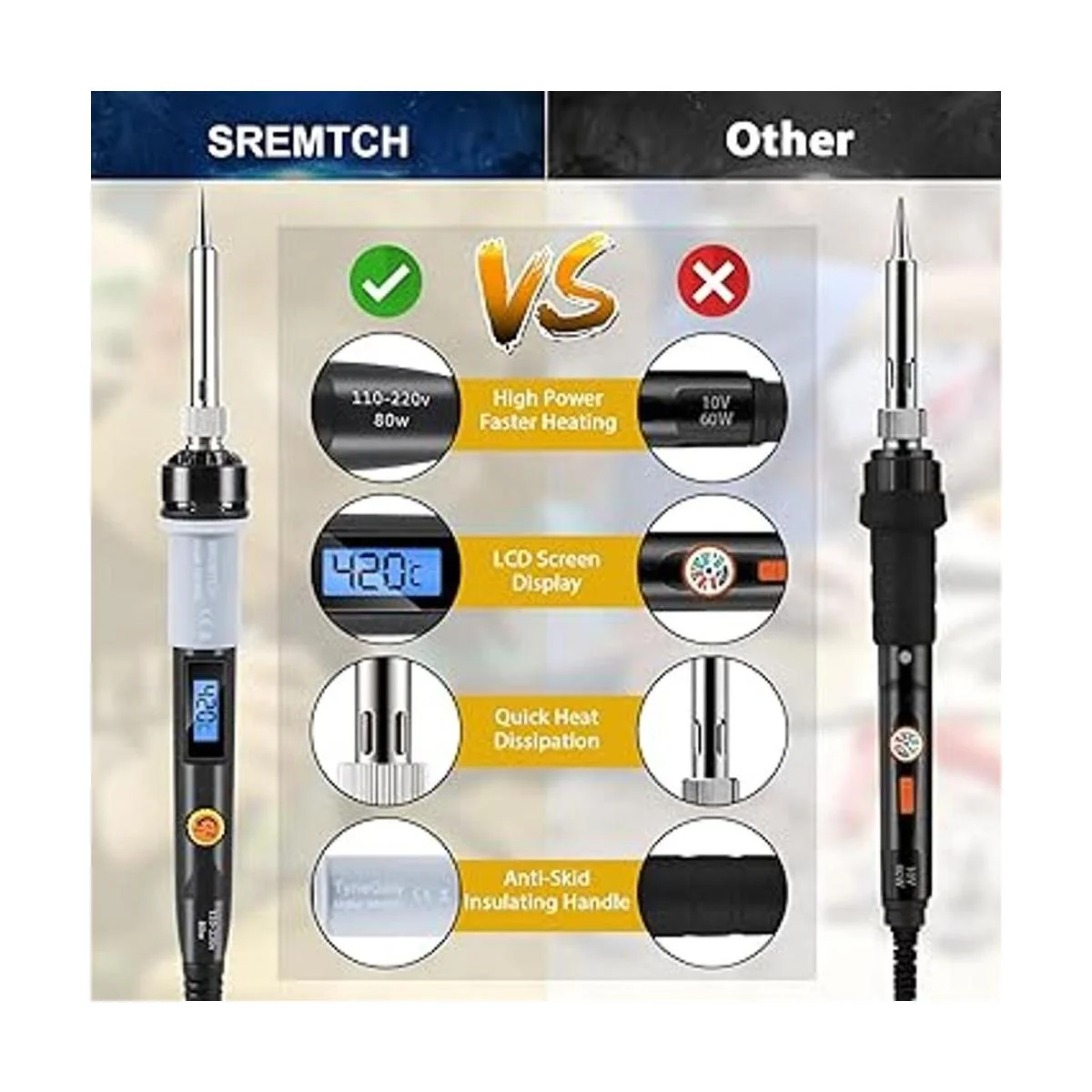 Kit de soldador electrónico herramienta de soldadura de_3