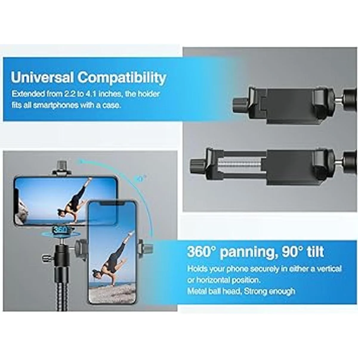 Elitehood Trípode de 81 pulgadas de alto para iPhone_5