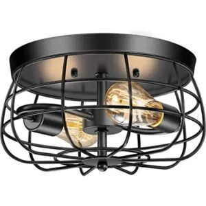 Lomoky Lámpara de techo empotrada de 2 luces lámpara de_1