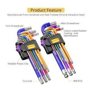 AMTOVL Juego de llaves hexagonales juego de llaves Allen_3